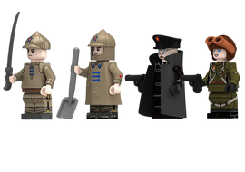 WWII - Russian Mixed Troops - 4 Man Squad - Mil-Blox - Mil-Blox