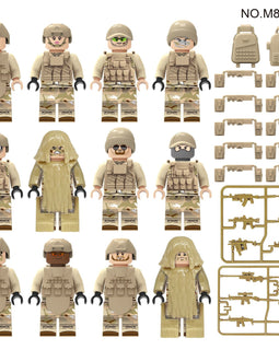 Valor Guard 12 Man Desert Combat Squad - Mil-Blox
