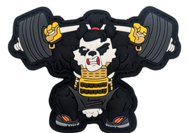 Samurai Swole Panda PVC Patch