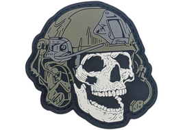 Tactical Grinning Skull PVC Patch