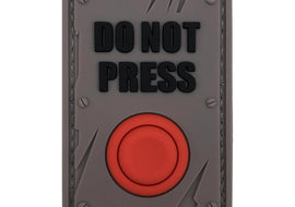 Do Not Press Button - PVC Patch