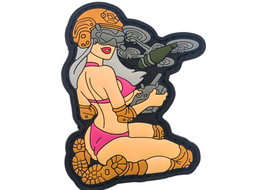 Tactical Drone Pin Up - Pink PVC Patch