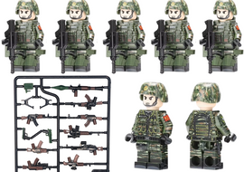Chinese Snow Leopards Commandos 5-Man Squad - Mil-Blox