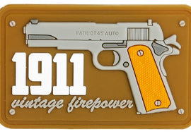 1911 Vintage Firepower - Brown - PVC Patch