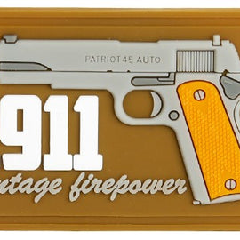1911 Vintage Firepower - Brown - PVC Patch