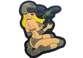 Tactical Drone Pin Up - Blonde PVC Patch
