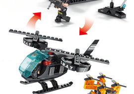Police Swat Helicopter and Drone - Mil-Blox