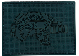 Zero Fu%ks Given Tactical Skull PVC Patch