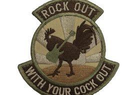 Rock Out With Your Cock Out - Embroidered Patch