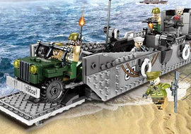 WWII - LCM3 Landing Boat With Jeep - Mil-Blox