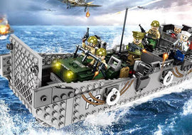 WWII - LCM3 Landing Boat With Jeep - Mil-Blox