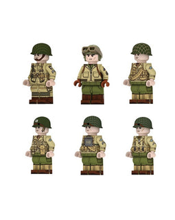 WWII - U.S. Army Set - 6 Man Squad - Mil-Blox