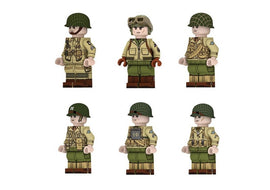 WWII - U.S. Army Set - 6 Man Squad - Mil-Blox