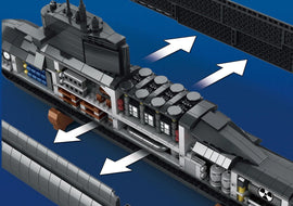 Sturgeon Class Nuclear Attack Submarine - Legendary Series - Mil-Blox - Mil-Blox