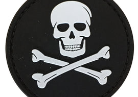 Skull and Crossbones Circular - PVC Patch