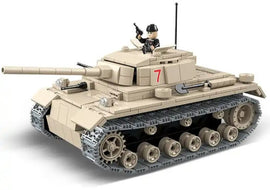 WWII - German Panzer 3 Battle Tank - Mil-Blox
