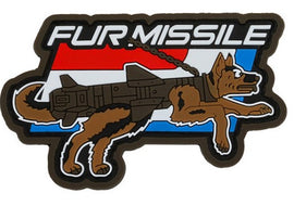 Fur Missile - Full Color - PVC Patch