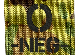 Reflective Fabric O NEG Patch Multicam