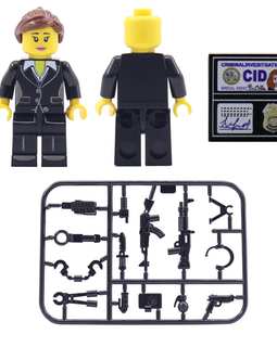 Army CID Agent Attire Figure - Male and Female Set - Mil-Blox