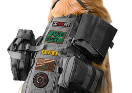 Tactical K9 Harness - Full Size - Black