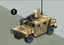 Desert Humvee - Mil-Blox