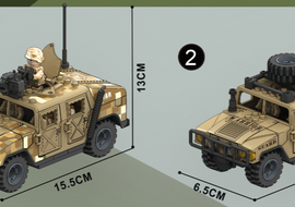 Desert Humvee - Mil-Blox