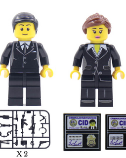 Army CID Agent Attire Figure - Male and Female Set - Mil-Blox - Mil-Blox