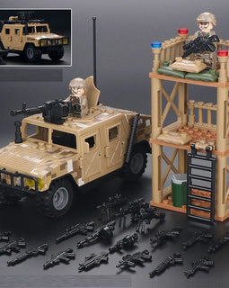 Desert Outpost and Humvee - Mil-Blox - Mil-Blox