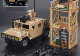 Desert Outpost and Humvee - Mil-Blox