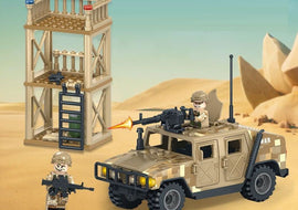 Desert Outpost and Humvee - Mil-Blox