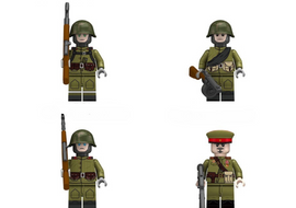 WWII - Russian - 4 Man Squad - Mil-Blox