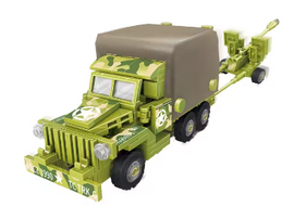 WW-II U.S. Army Deuce and Half With Artillery - Mil-Blox - Mil-Blox