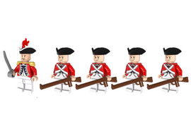 Revolutionary War - British Army - 5 Man Squad - Mil-Blox - Mil-Blox