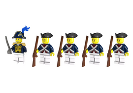 Revolutionary War - American Army - 5 Man Squad - Mil-Blox - Mil-Blox