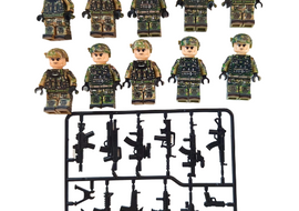 U.S. Army - Air Force - 10-Man Squad - Mil-Blox