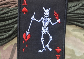 Ace of Spades Black Beard - Embroidered Patch