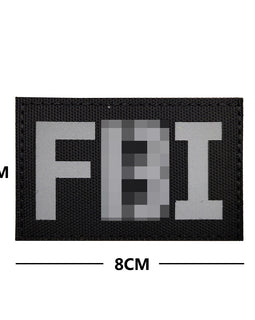 FBI Reflective - Black - Nylon Patch