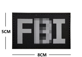 FBI Reflective - Black - Nylon Patch