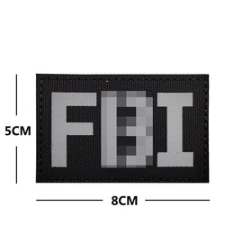 FBI Reflective - Black - Nylon Patch