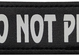 DO NOT PET Glow In The Dark - Leather Patch