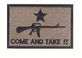 Come and Take It M16 - Brown and Black - Embroidered Patch
