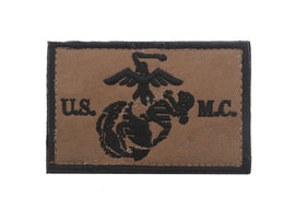 USMC With EGA - Brown and Black - Embroidered Patch