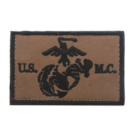 USMC With EGA - Brown and Black - Embroidered Patch