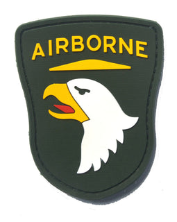 Airborne Screaming Eagle - Green - PVC Patch