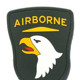 Airborne Screaming Eagle - Green - PVC Patch