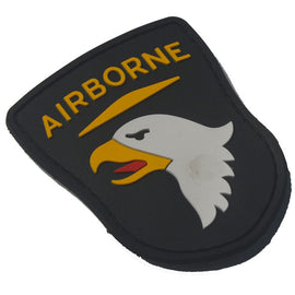 Airborne Screaming Eagle - Black - PVC Patch
