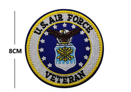 Air Force Veteran - Round - Embroidered Patch