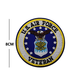 Air Force Veteran - Round - Embroidered Patch