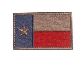 Embroidered Texas Flag - Subdued