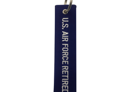 U.S. Air Force Retired Fabric Keychain